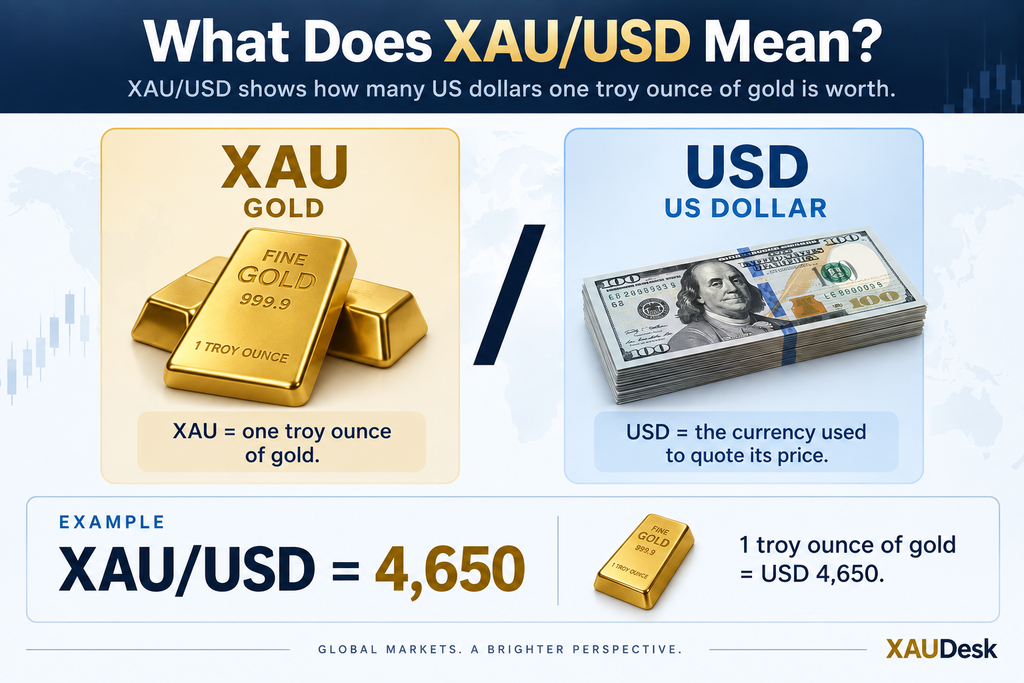 What XAU/USD means in gold trading